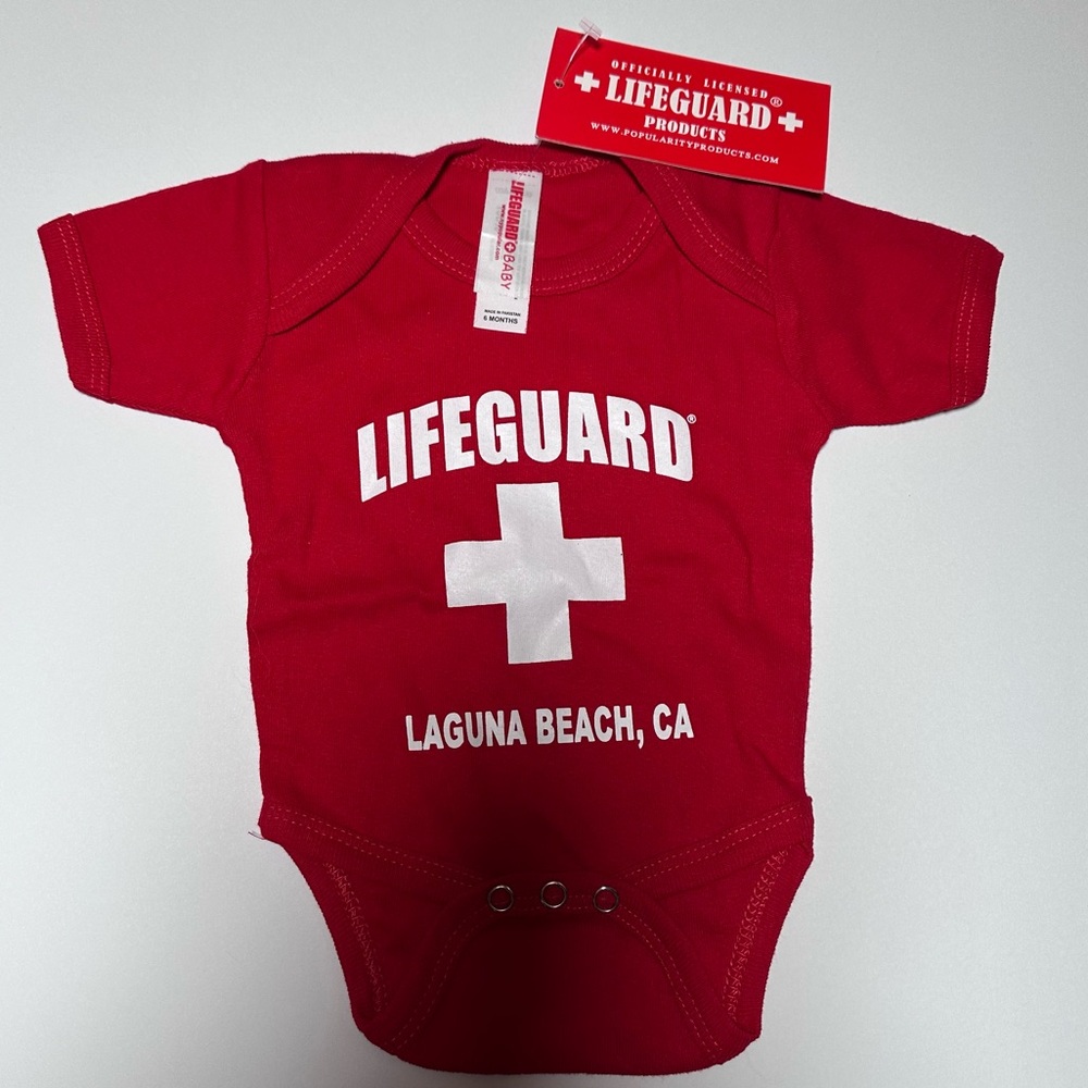 Officially Licensed Lifeguard Onesie Laguna Beach California 6 Months